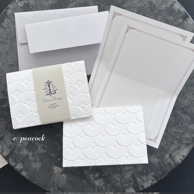 エンボスカードセット（M）ポストカード２つ折りサイズ2セット