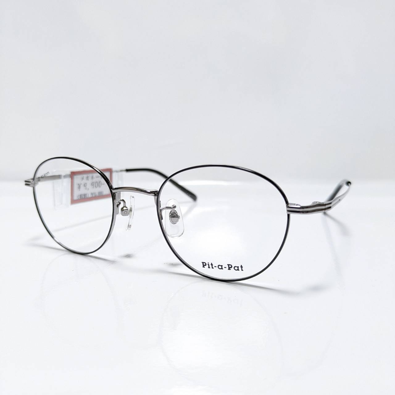 【Pit-a-Pat】ラウンドメタルフレーム シルバー