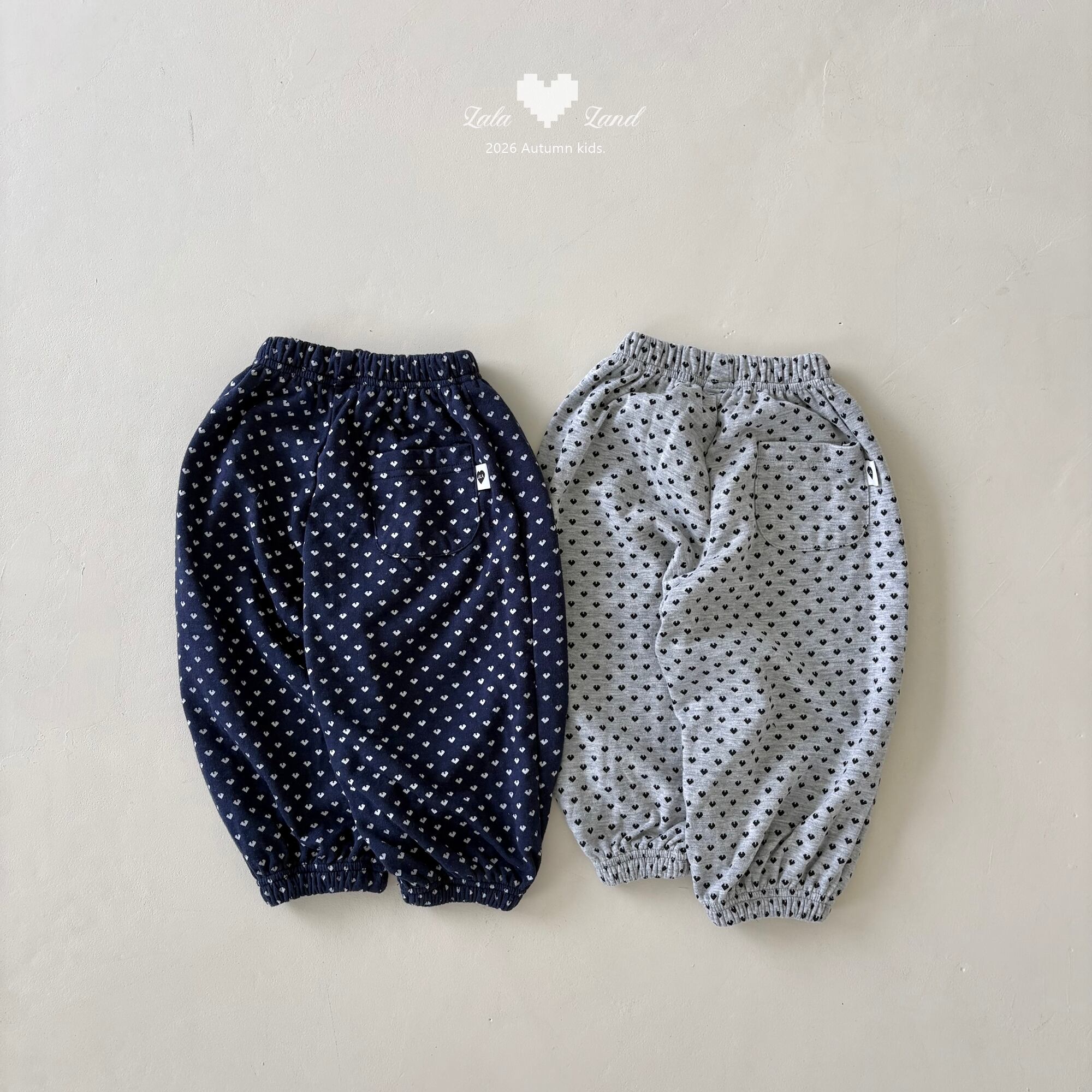 heart jogger pants【lalaland】※9月下旬〜10月上旬発送予定