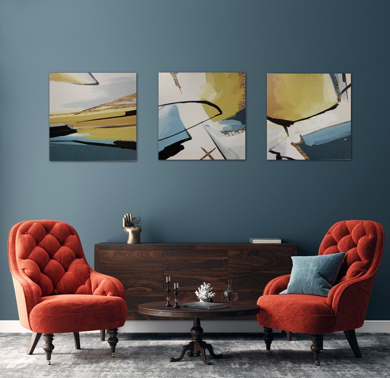 絵画/アートパネル/インテリア/モダン/北欧/おしゃれ　アートパネル 3点セット