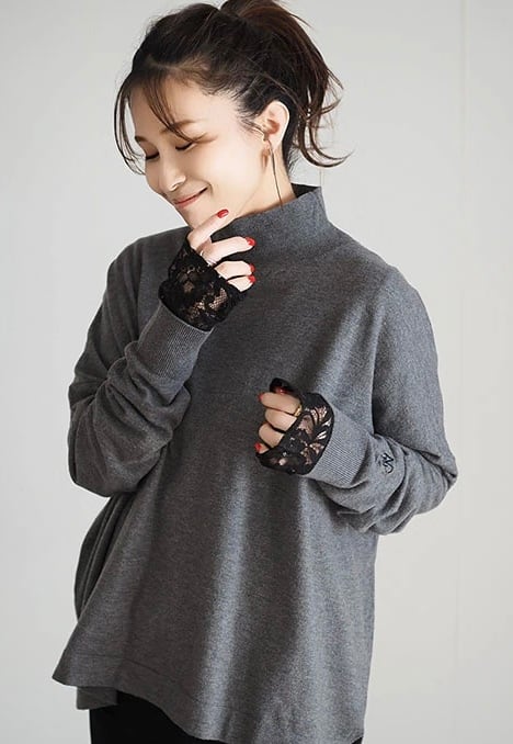 ANIECA 】Crew Neck Sheer Tops | valance 福井｜レディース セレクト