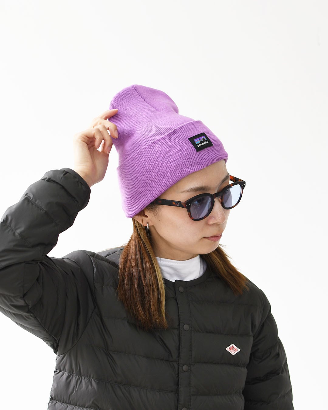 Patagonia ニット帽 グレー・バーガンディ Patagonia ニット帽 グレー・バーガンディ PATAGONIA〔パタゴニア