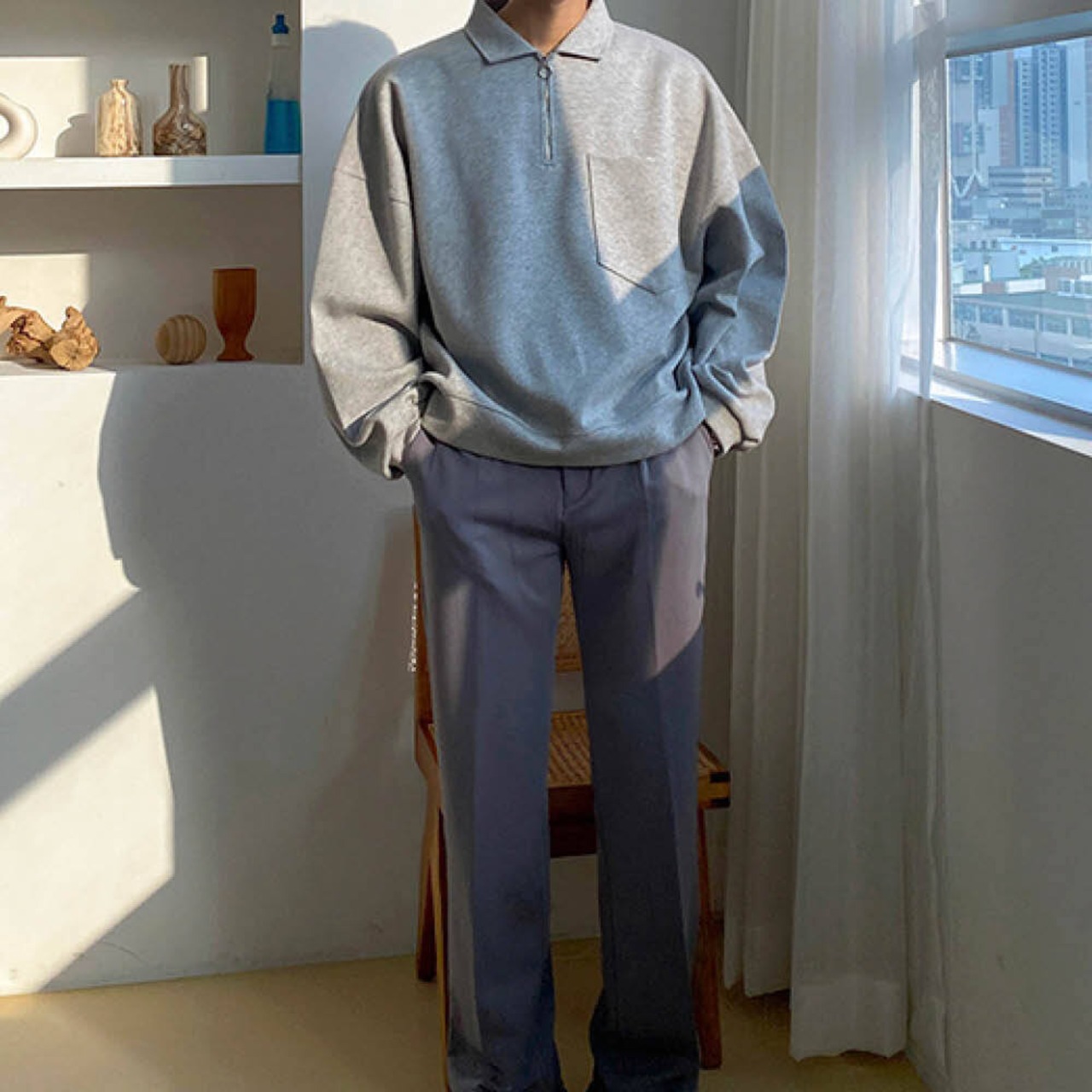 ジップポロスウェット　MT0080031