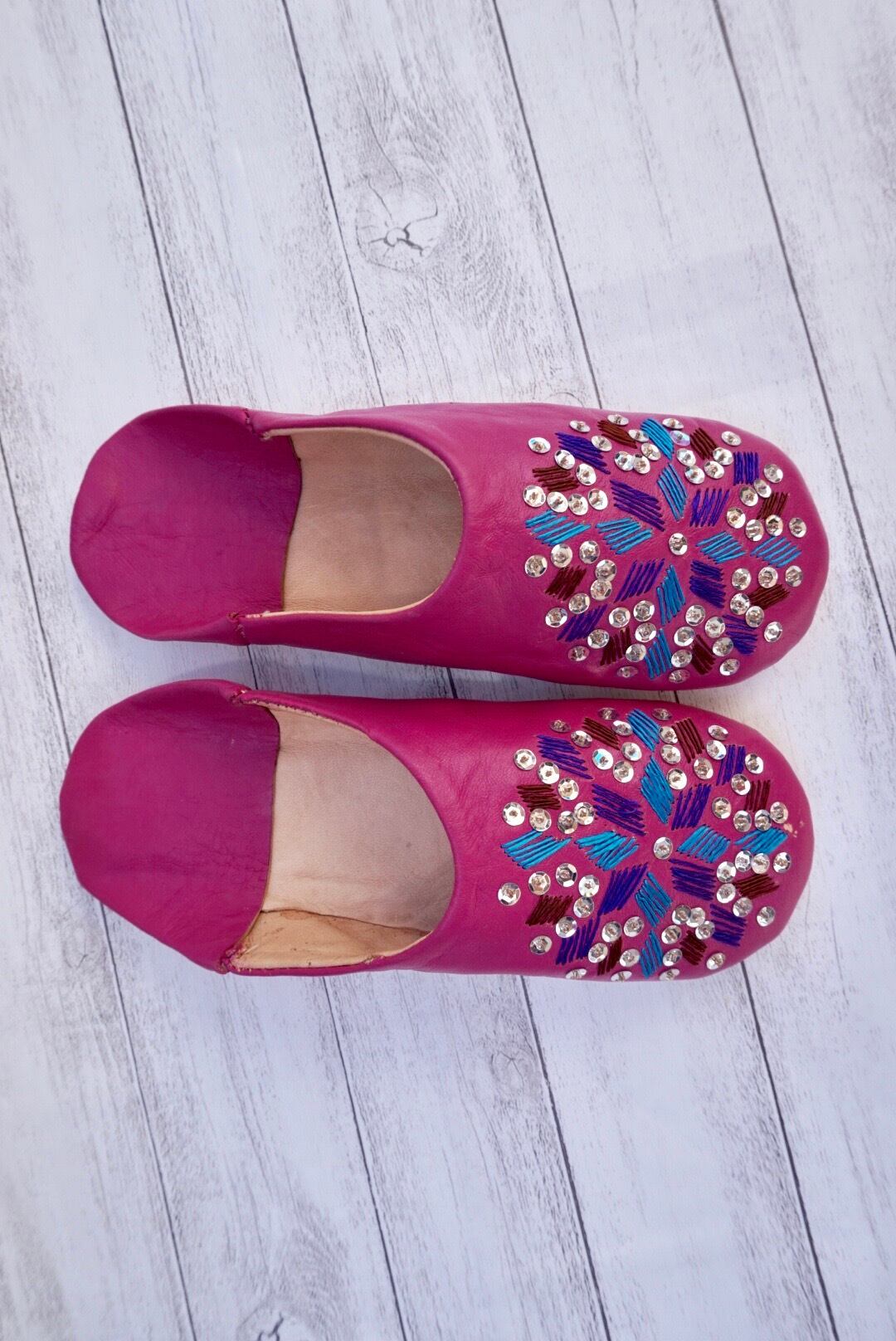 モロッコキラキラタトリーズバブーシュ