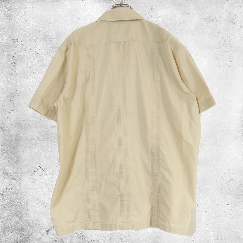 THE GENUINE HABAND GUAYABERA Cuban Shirt キューバシャツ ベージュ