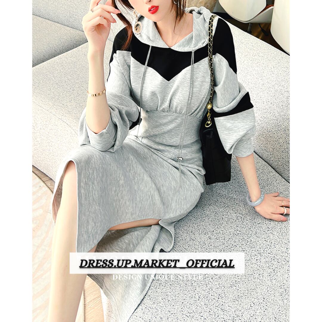 Casual Color Hood One Piece 3color 5 Dress Up Market