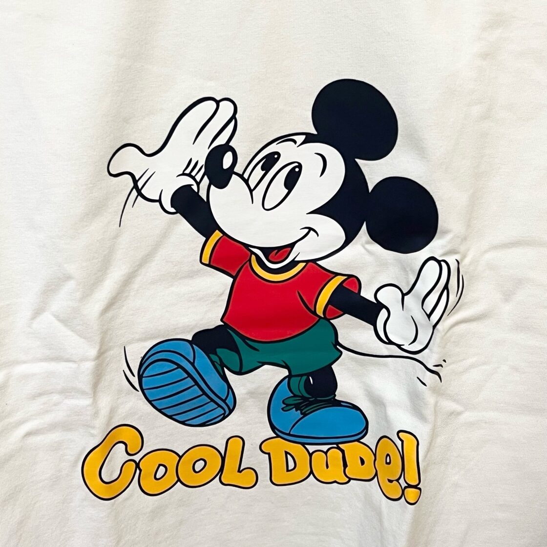 レトロミッキーロングTシャツ ミッキーマウス 冬服 秋服 レトロ 