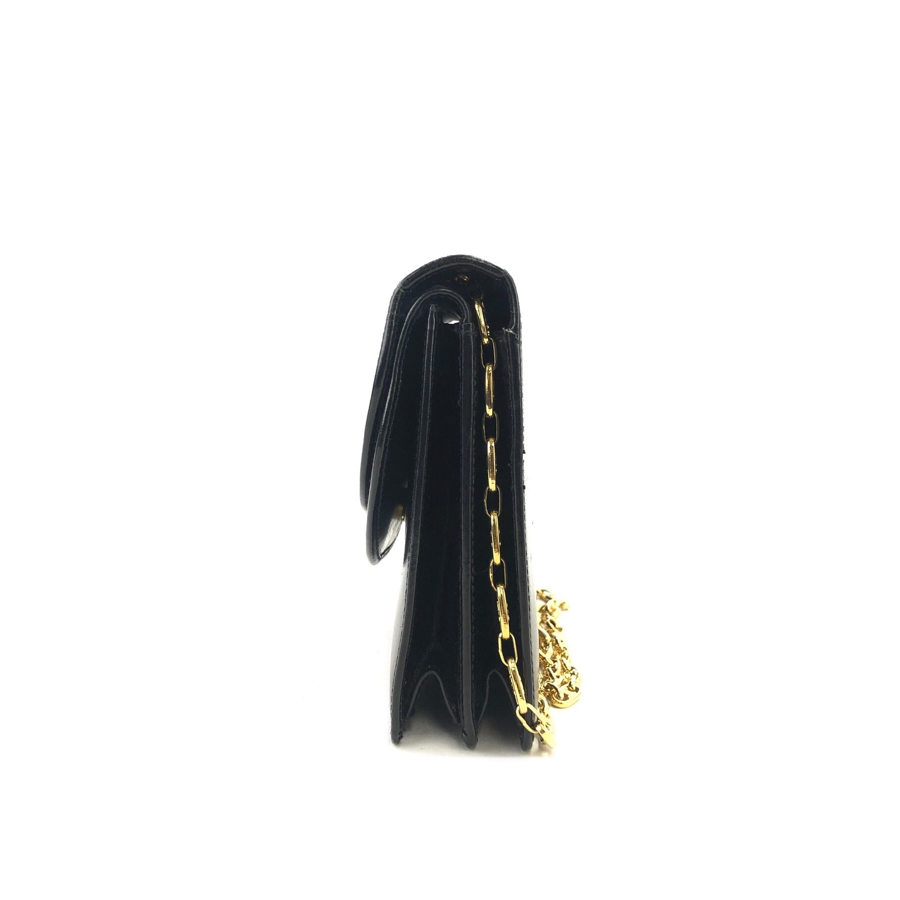 CELINE セリーヌ トリオンフ レザー チェーン ミニバッグ ショルダー