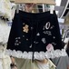 2色／フリルヘムプリントミニスカート ・78633