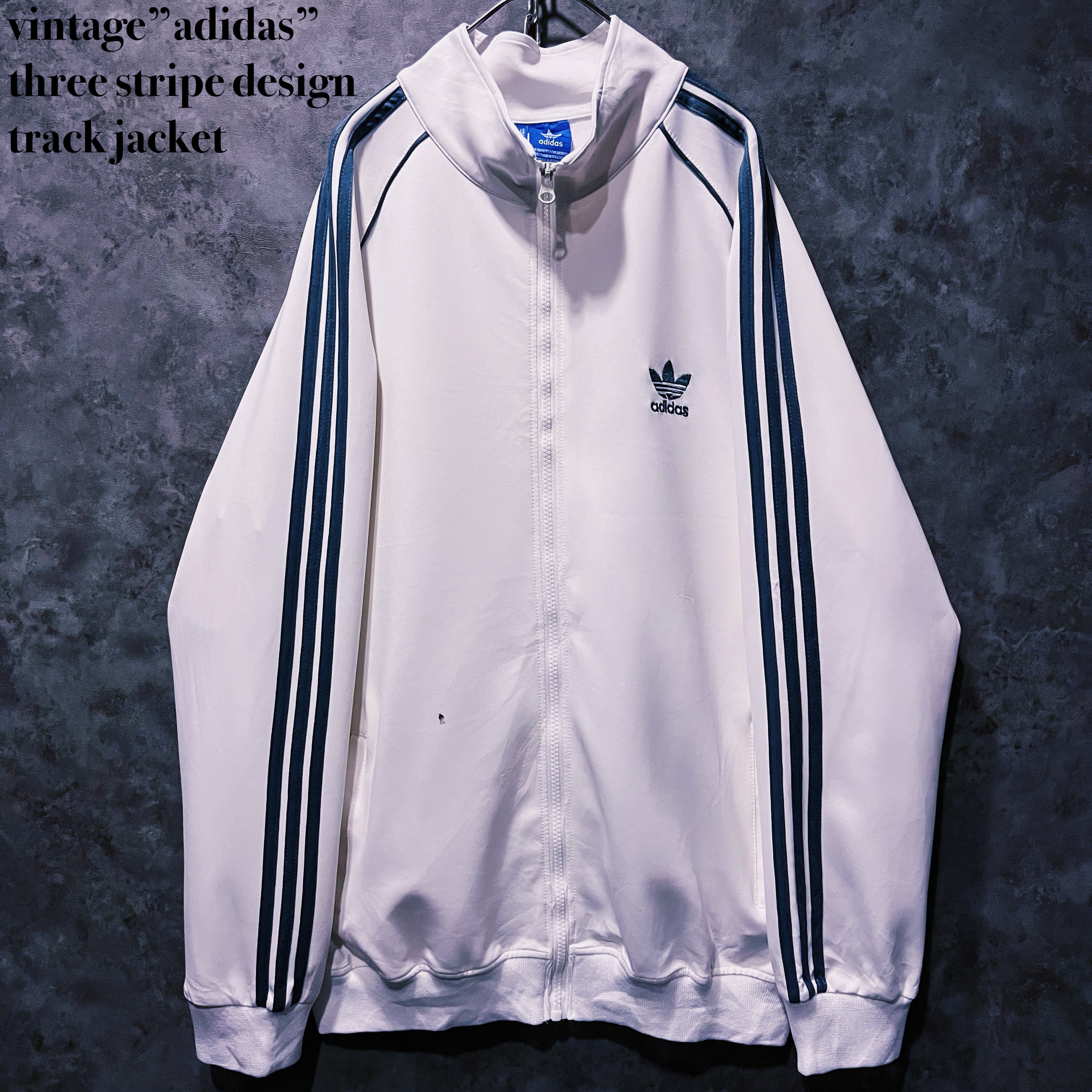 【doppio】vintage“adidas” three stripe design track jacket