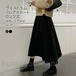 フレアスカート レディース ロングスカート 無地 マキシ丈 Aライン ウエストゴム ハイウエスト ゆったり 美脚 シンプル 春秋