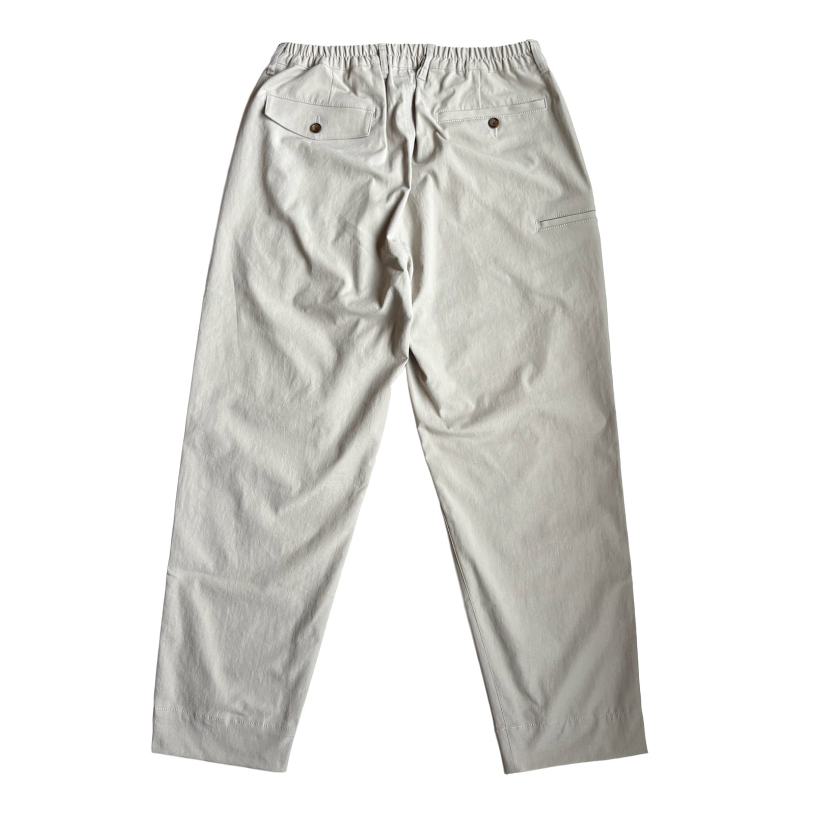 ONE TUCK STRETCH PANTS -IVORY- | 8G SHOOT WEBSTORE