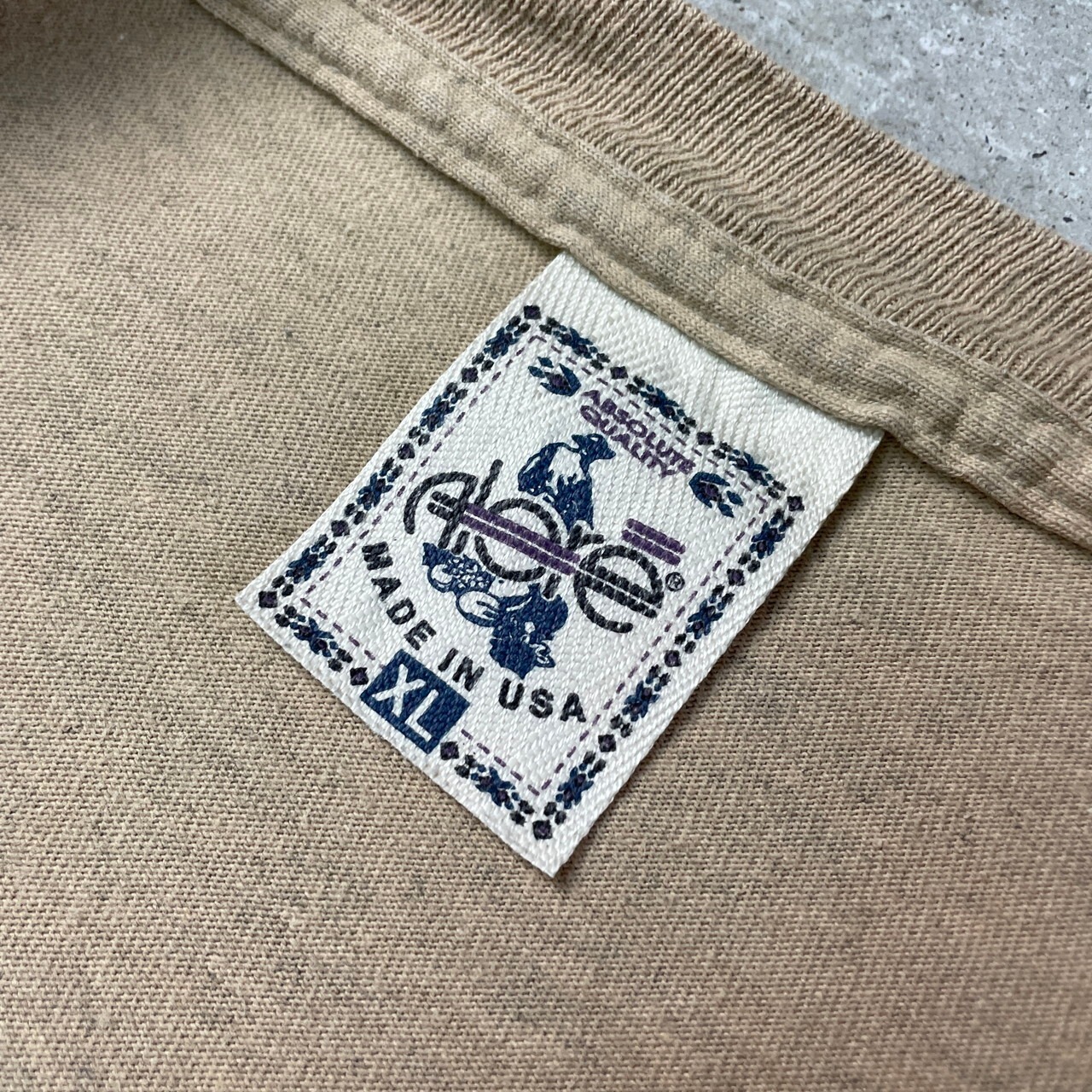 USA製 90年代 KEY LARGO フィッシング 魚 刺繍Tシャツ メンズXL 古着 