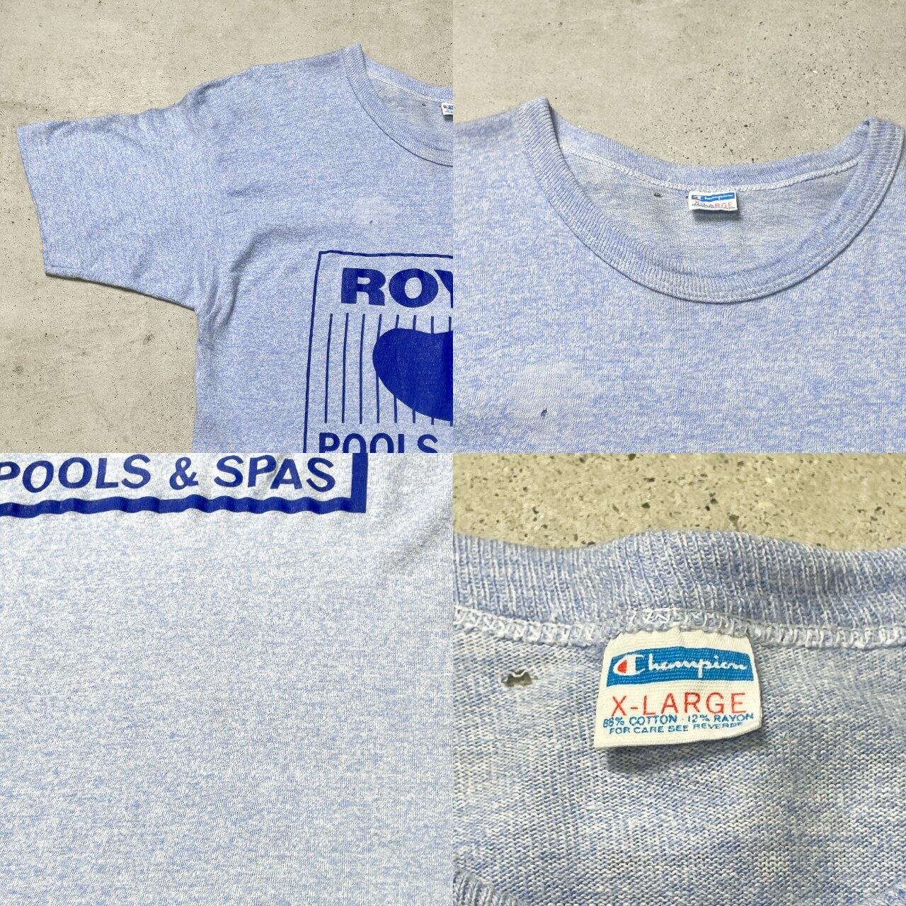 70年代~80年代 USA製 Champion チャンピオン バータグ プリントTシャツ 