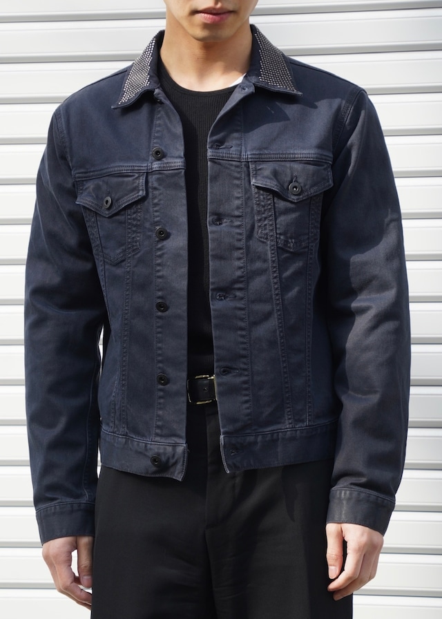 EMPORIO ARMANI 2018 studded collar tracker jacket