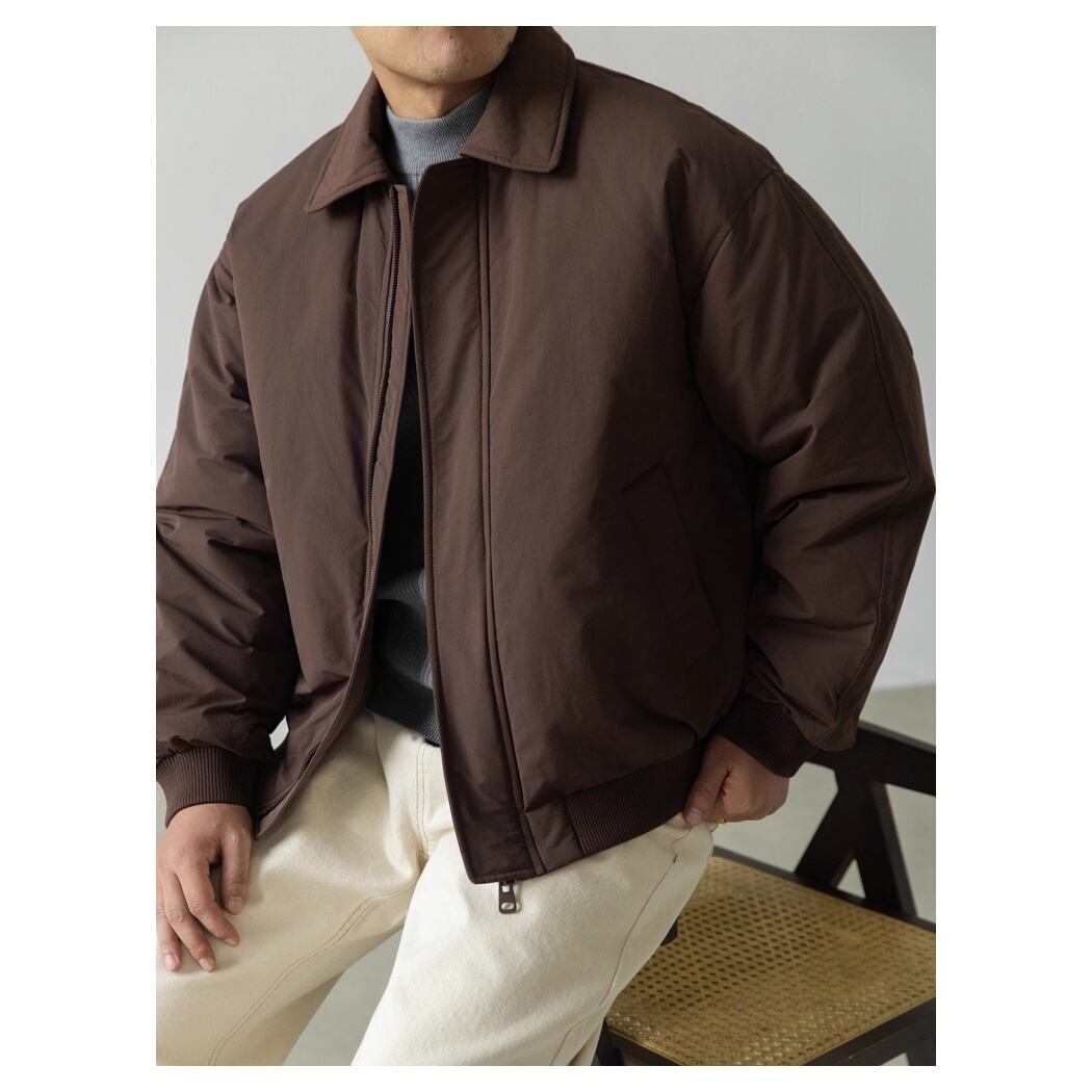 ジップアップ 中綿ショートブルゾン 2color OJ0630