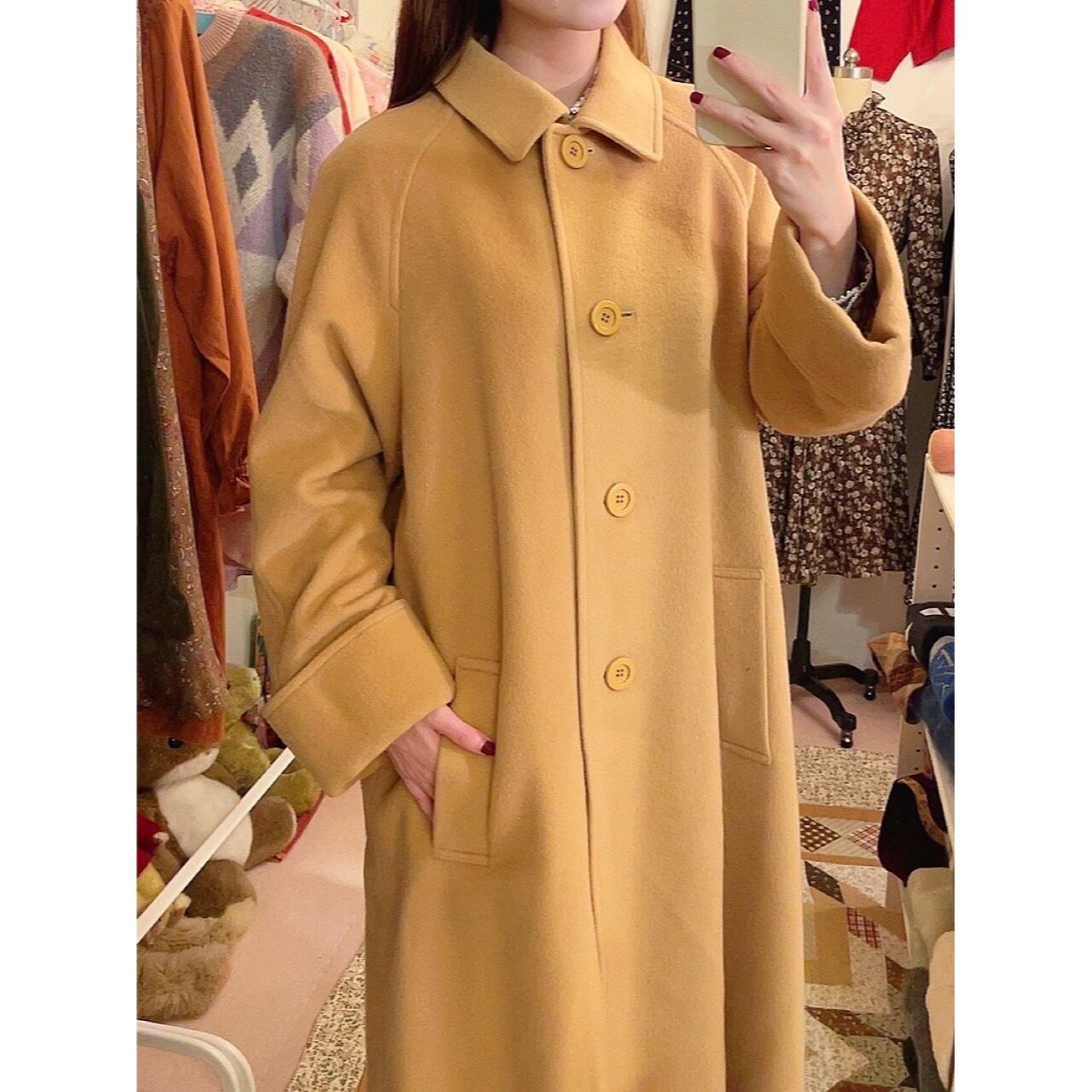 あーちゃん専用商品 / camel beige raglan long coat