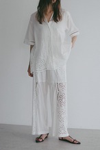 MANOF CUT WORK LACE PANTS 2色展開