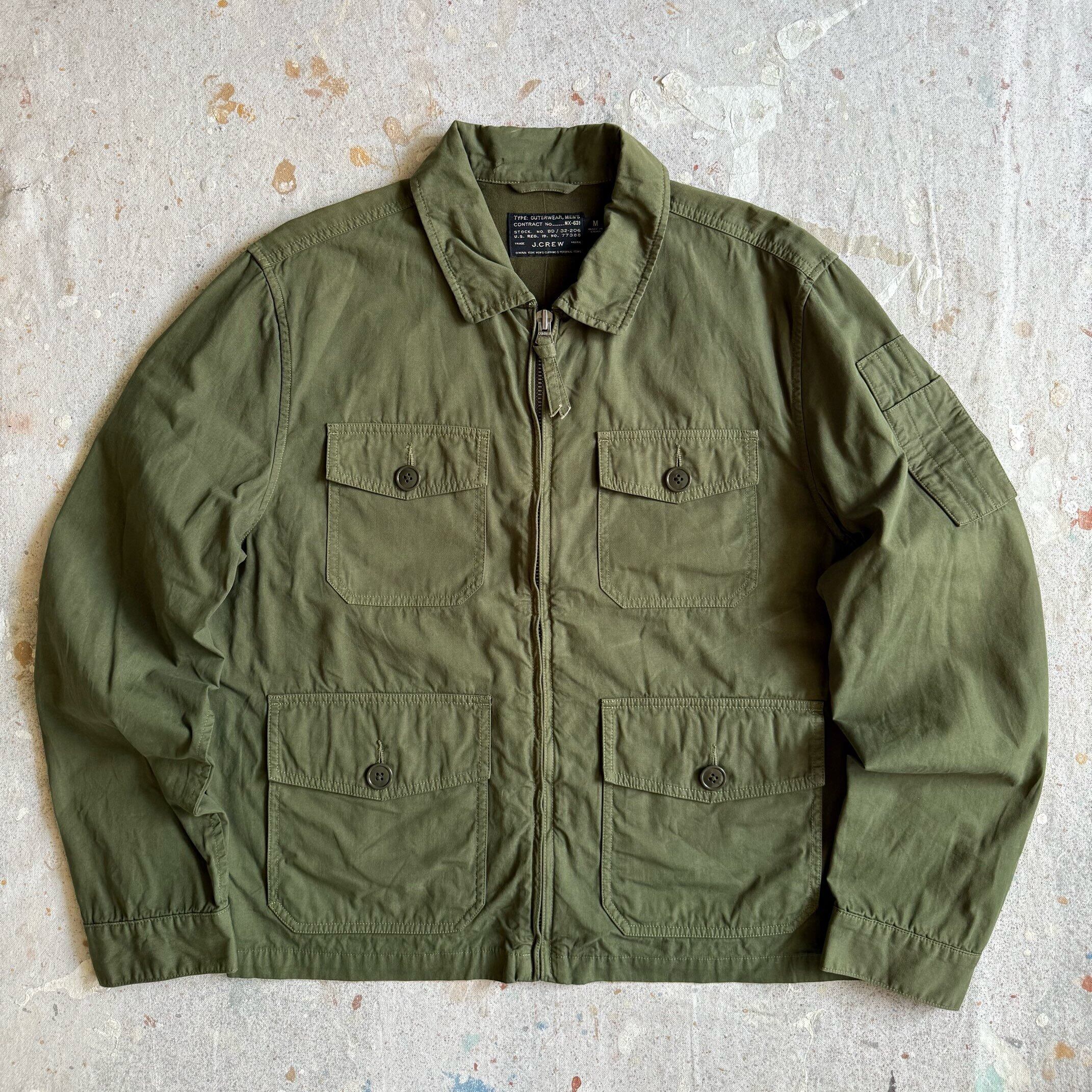 2000s J.CREW Summer Flight Jacket M Z251