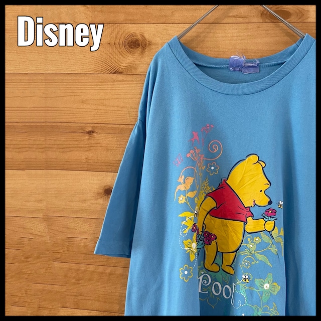 【Disney】くまのプーさんTシャツ 両面プリント 超ビッグサイズ ディズニー US古着  アメリカ古着