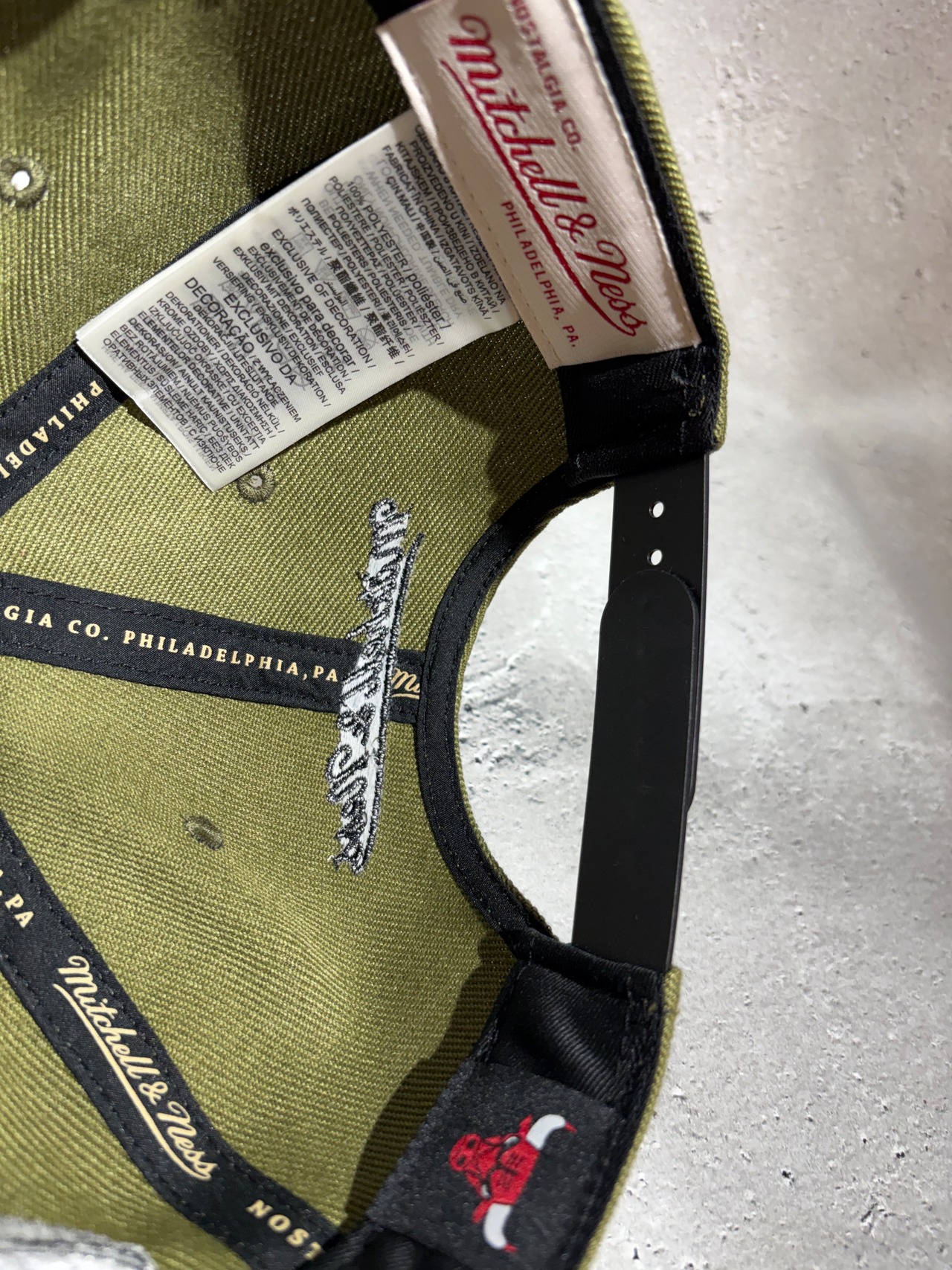 Mitchell＆Ness/ミッチェルアンドネス NBA シカゴ・ブルズ キャップ オリーブ