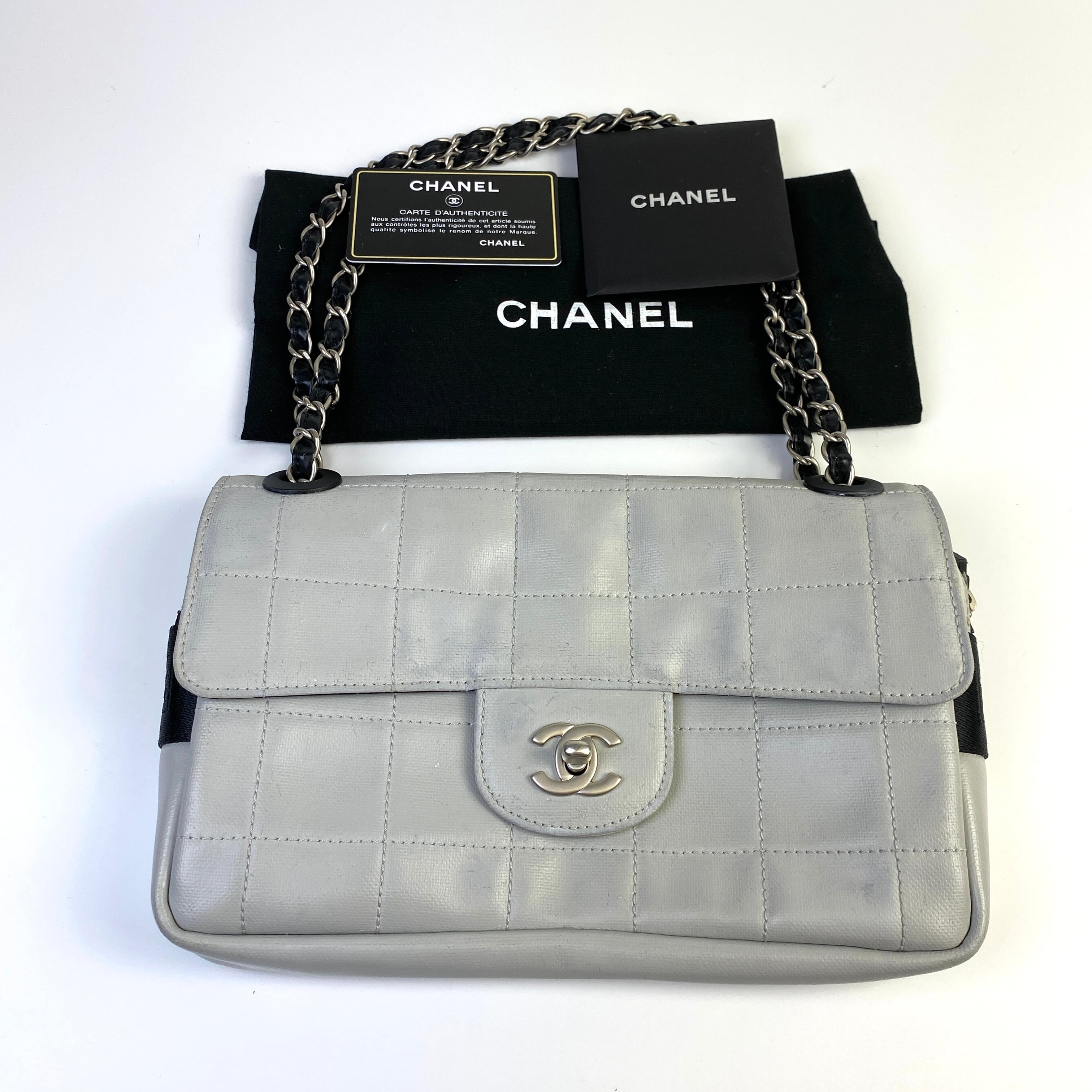 CHANEL シャネル スポーツライン バッグ グレー