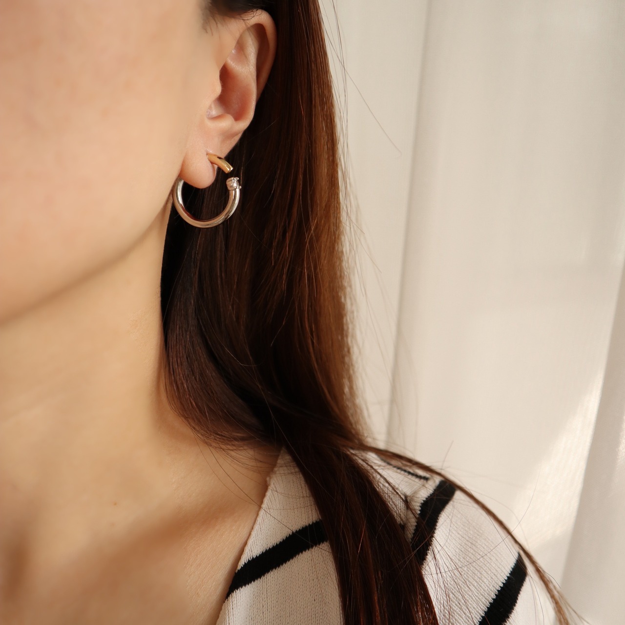 362P　mixカラーフープピアス