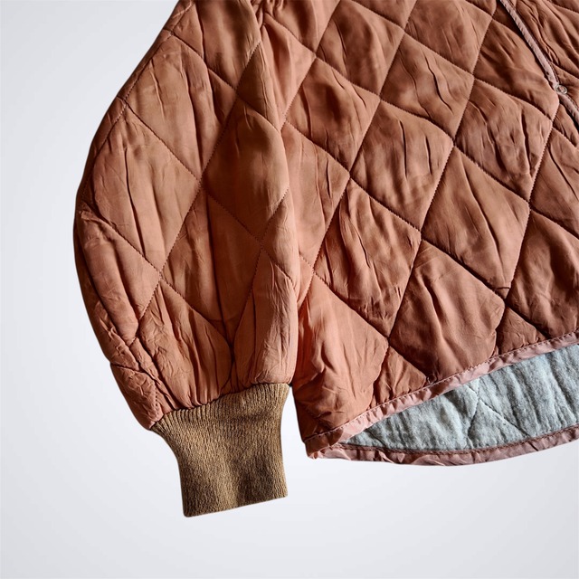 1960s SALMON PINK QUILTING JACKET