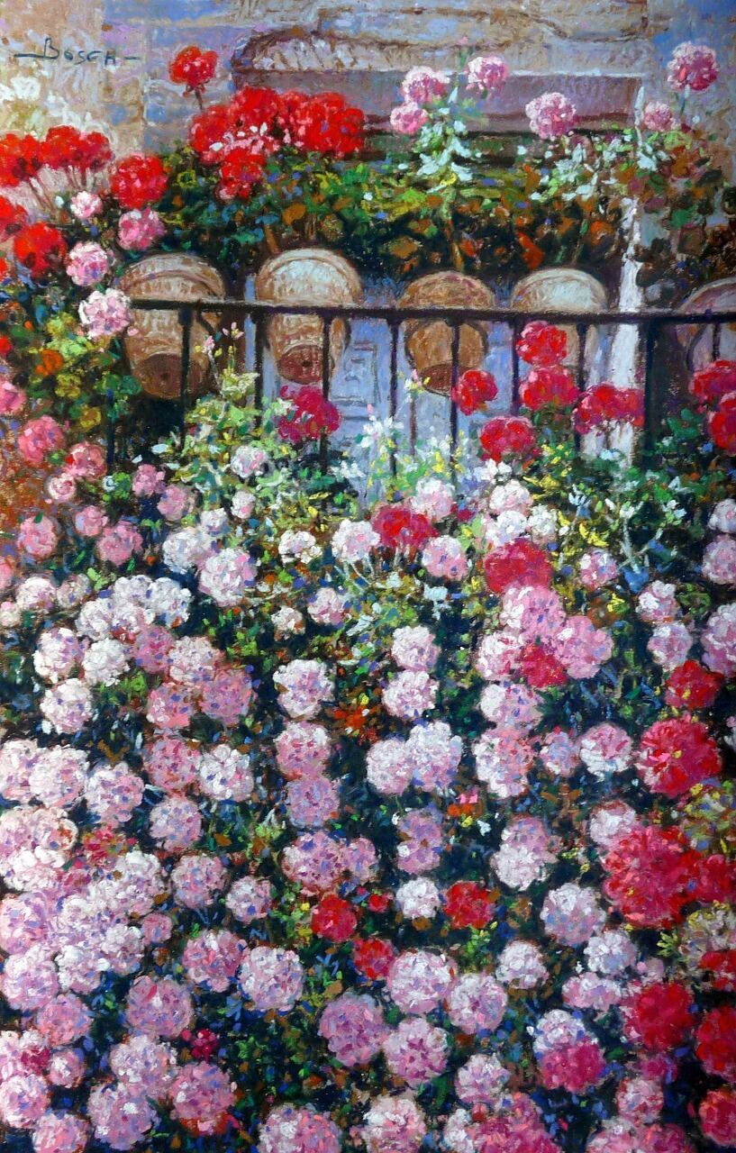 ゼラニウム咲くバルコニー | Balcony geraniums