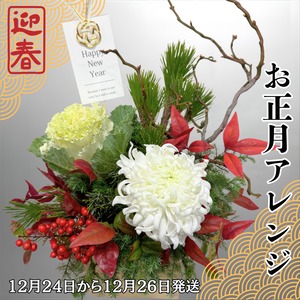 Jp-farmers.comがお贈りする　＜迎春＞お正月アレンジメント