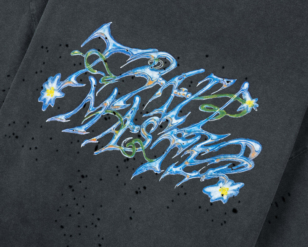 SATISFY (ｻﾃｨｽﾌｧｲ) - MothTech T-Shirt (ﾓｽﾃｯｸTｼｬﾂ) Aged Black