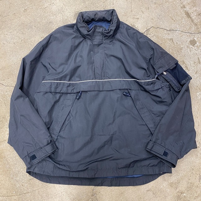 1990s GAP NYLON ANORAK JACKET BLACK