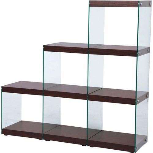 ステアラック3D 棚 オープンラック ラック シェルフ オープンシェルフ 収納棚 収納 おしゃれ 飾り棚 透明 背面なし リビング ショップ 店舗 カフェ インテリア ブラウン ホワイト 白 茶