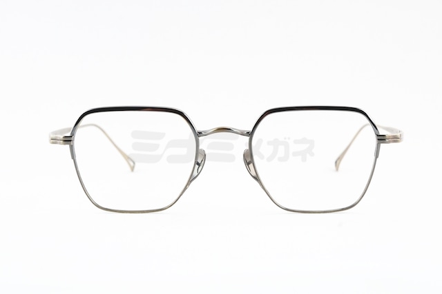 KameManNen メガネ KMN-9921 BKR/AG ヘキサゴン スクエア 多角形 クラシカル カメマンネン 鯖江 日本製 正規品-2枚目