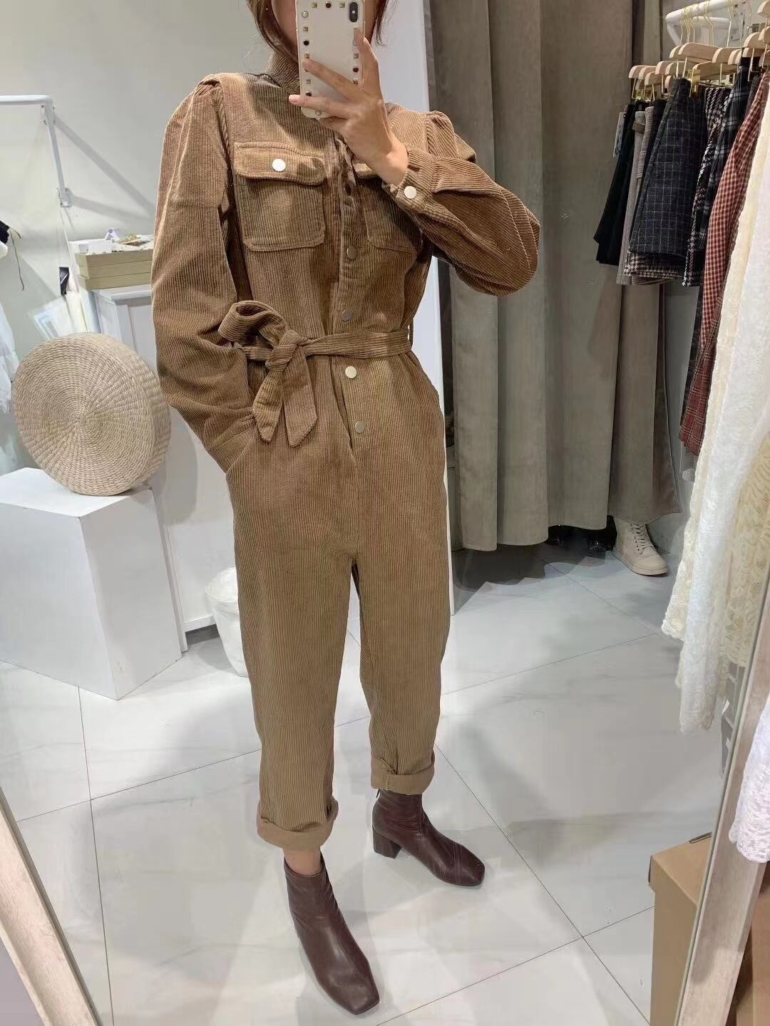 コットンコーデュロイ ジャンプスーツ　AJ33167-3314