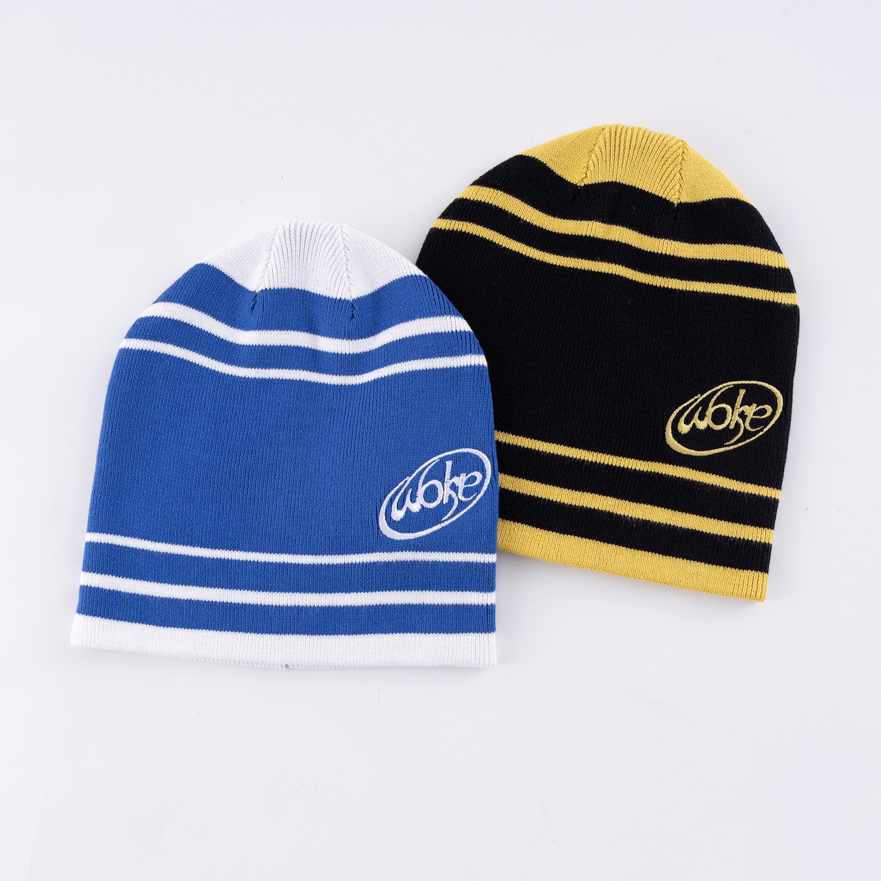 WOKE EDGE  / Wave Logo Boader Beanie
