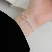 おしゃれ チェーン シルバー ブレスレット