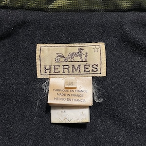 vintage HERMES iridescent color padding coverall jacket