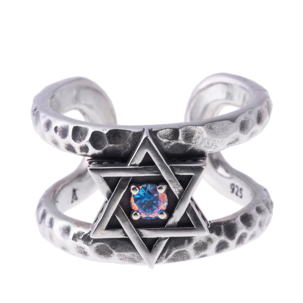 ヘキサグラムリングBL シルバーリング AKR0043 Hexagram ring BL