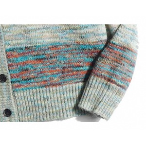 Multi border knit cardigan 0383