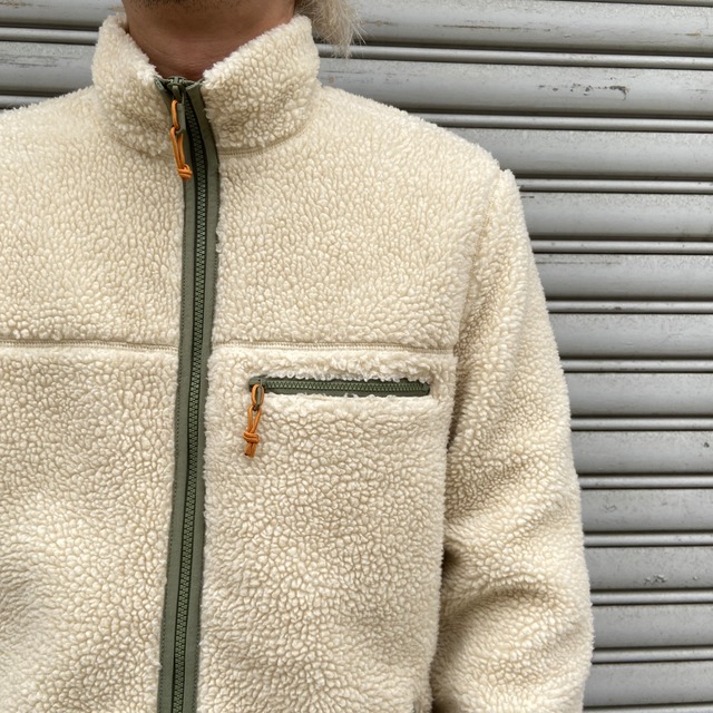 GAP ギャップ　ボアフリースジャケット　M 白　3つポケット