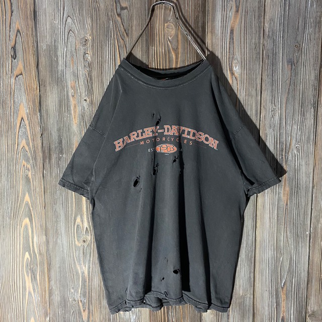 ［HARLEY DAVIDSON］00s NORTHERN damaged T shirt