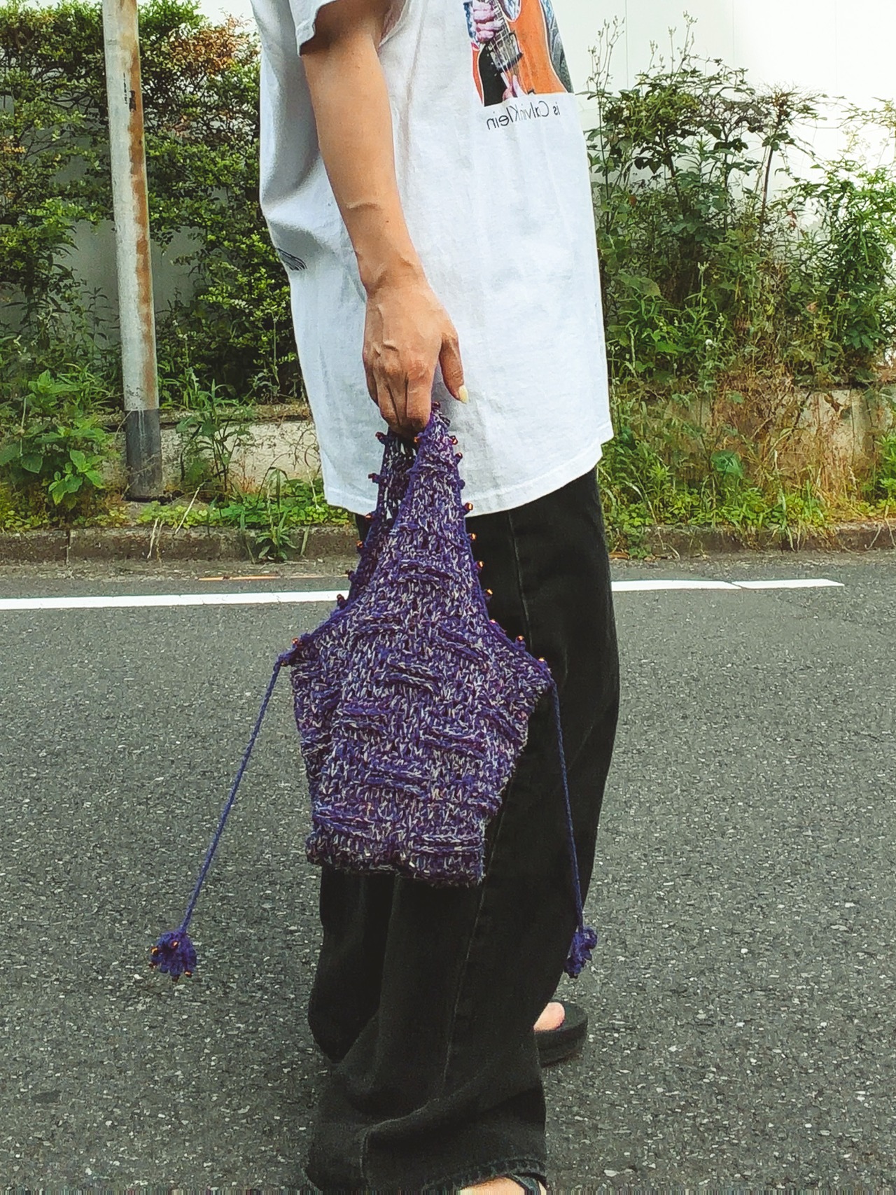 [Pattern]ワンハンドルブロックメッシュバッグ