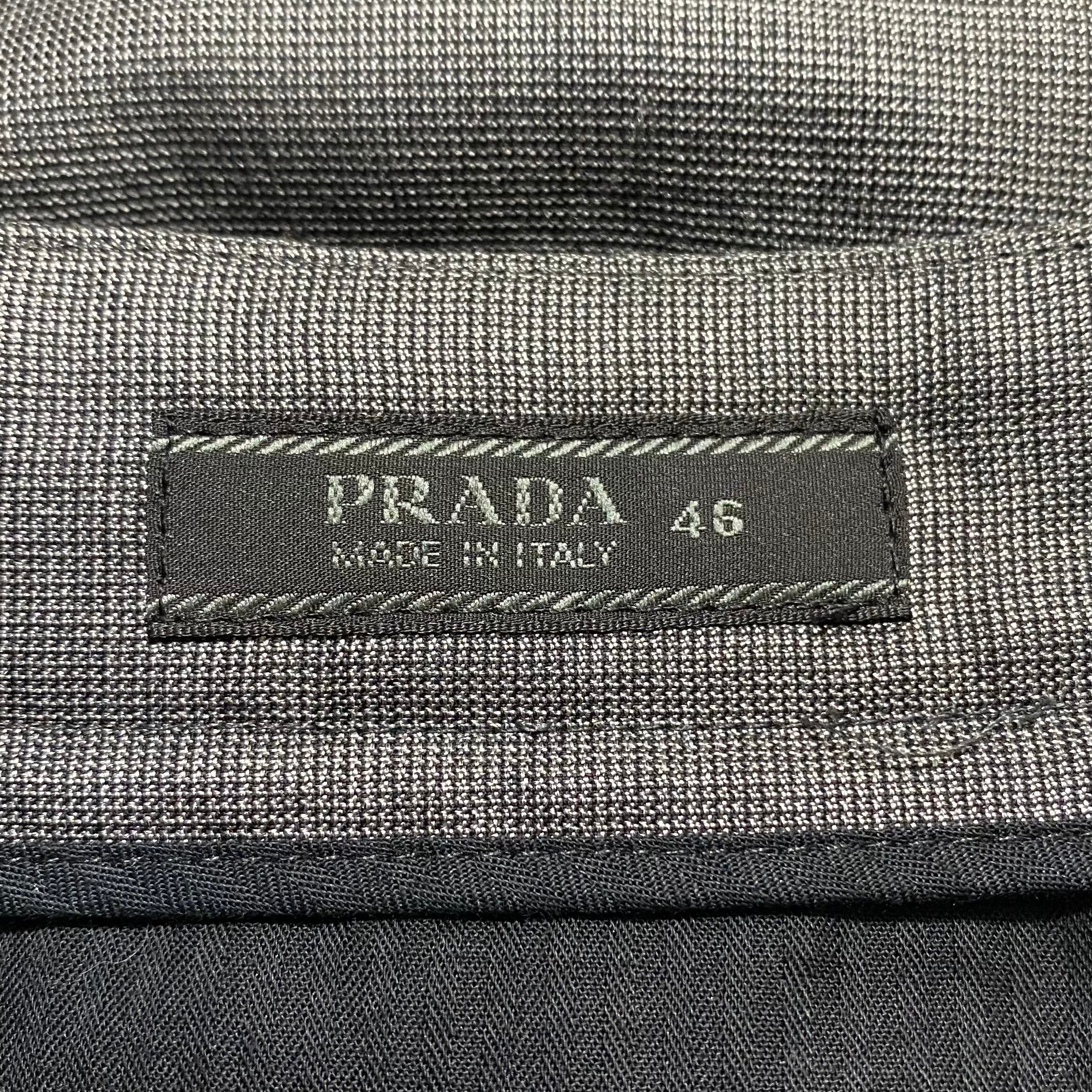 PRADA gray slacks shorts | NOIR ONLINE