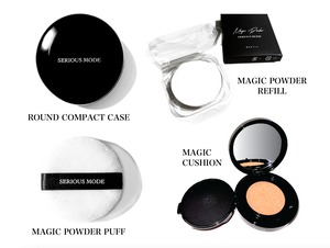 ROUND COMPACT CASE+MAGIC POWDER リフィル+MAGIC POWDER PUFF+MAGIC CUSHION