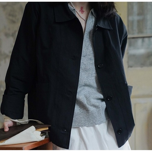 クラシックリネンショートジャケット