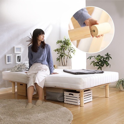 脚付きロールマットレスUniteシリーズ専用継ぎ脚 6本セット SS/S/SDサイズ専用 ベッド 脚