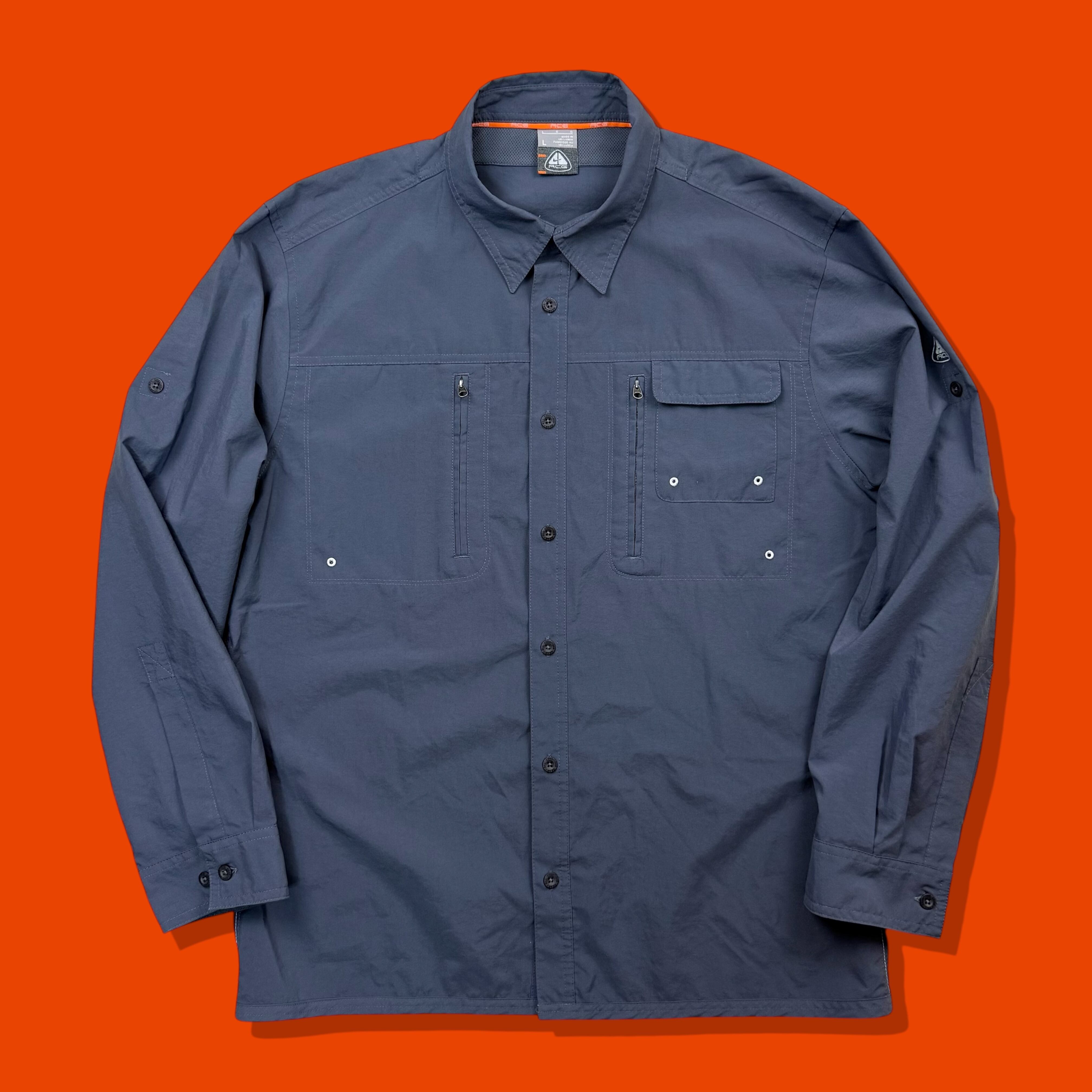 トップス 1990's Eddie Bauer L/S shirt check blue 90s Eddie Bauer Check Button-Down L/S Shirt | MARKET