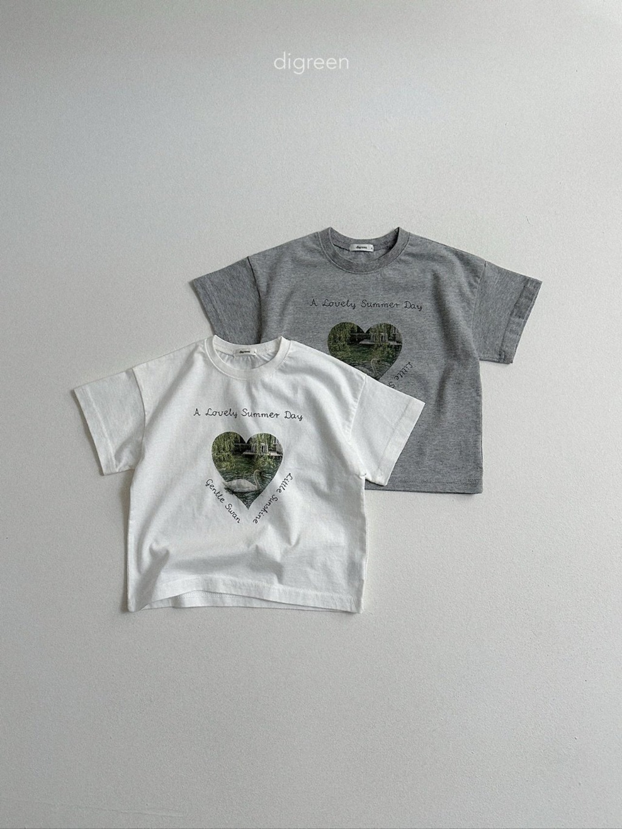 【取寄/韓国直送】digreen 26/SM  ピュアスワンTシャツ｜夏服｜韓国子供服