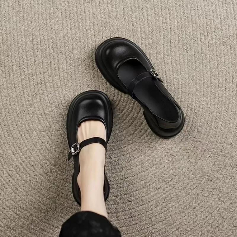 女性のための女の子のハイヒール,シンプルなカジュアルシューズ,バックルストラップ,丸いつま先,プラットフォーム,新しいコレクション2023_40